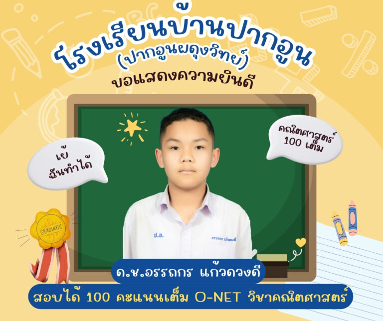 ด.ช.อรรถกร แก้วดวงดี O-Net วิชาวิทยาศาสตร์ 100 คะแนนเต็ม